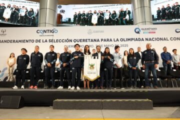 Abanderan a atletas queretanos que asistirán a Olimpiada Nacional 2025