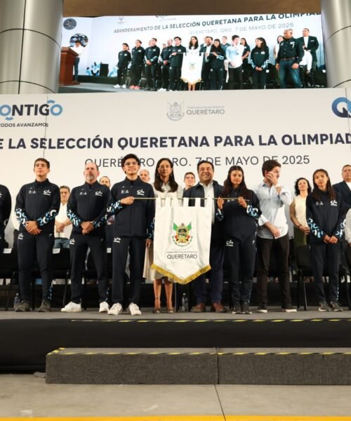 Abanderan a atletas queretanos que asistirán a Olimpiada Nacional 2025